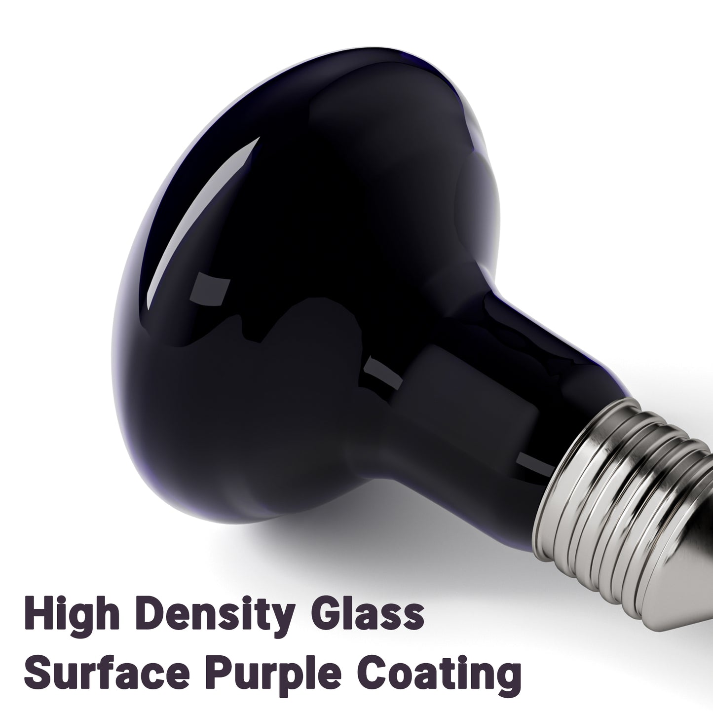 HARTOMPET Reptile Night Light Bulb, UVA Heat Lamp - Simulate Natural Moonlight, Purple Basking Lamp for Bearded Dragon, Lizard, Snake, Chameleon, Turtle, and Amphibians, Ideal for Aquariums Tanks