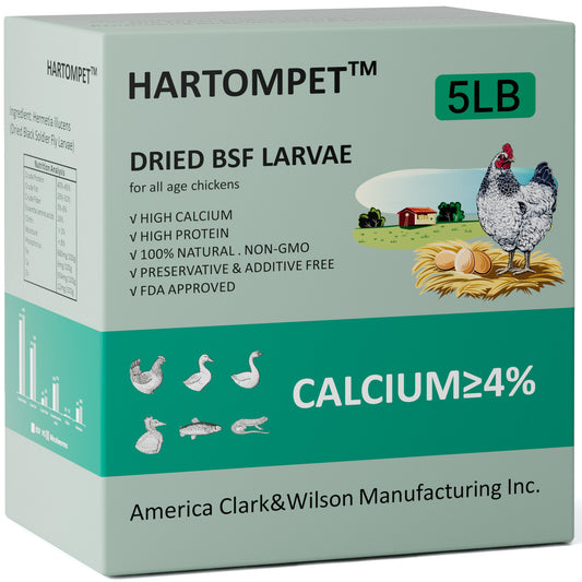 HARTOMPET Dried Black Soldier Fly Larvae - Non-GMO - All Natural