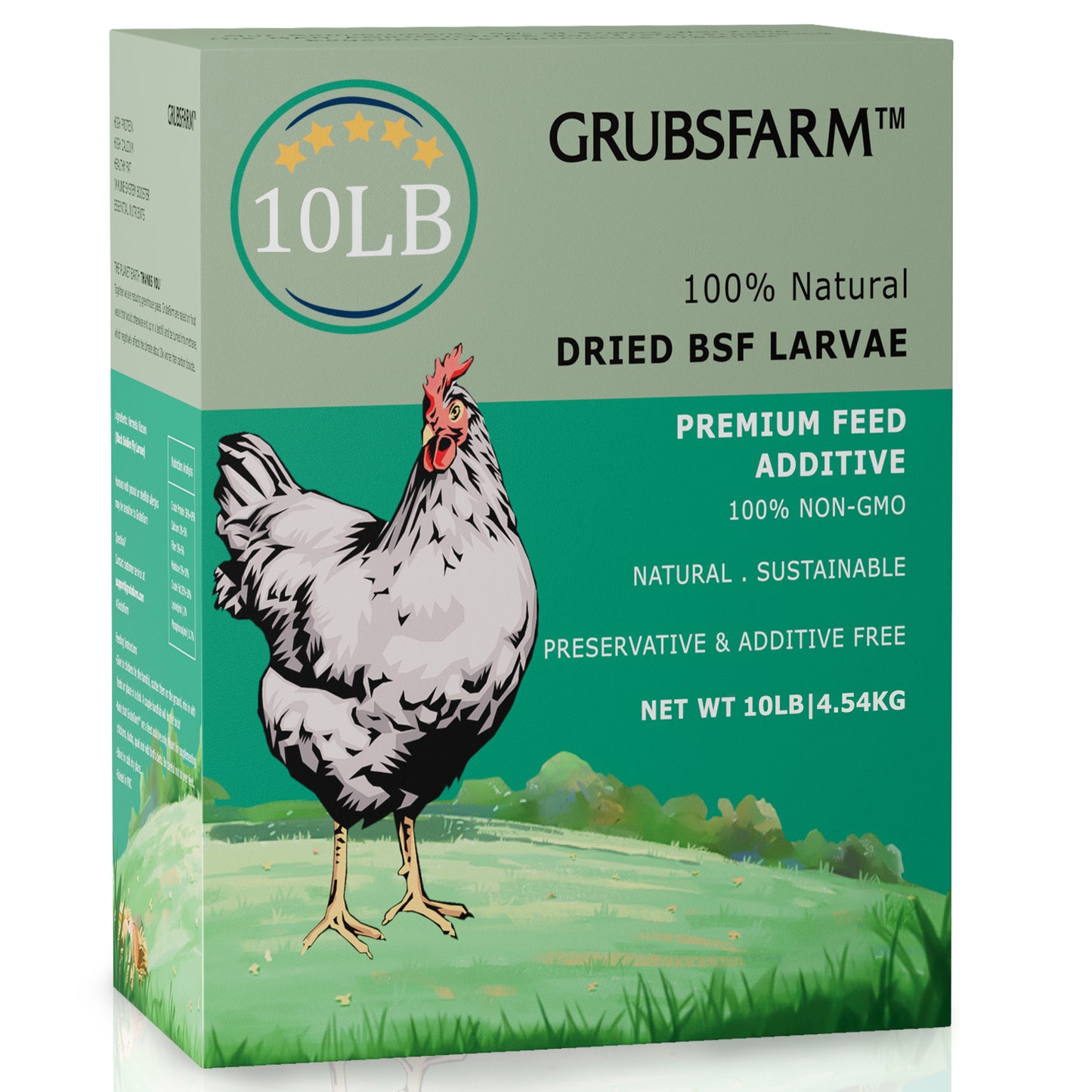 HARTOMPET Premium Dried Black Soldier Fly Larvae for Chickens - Superior to Mealworms - 85X More Calcium Than Meal Worms - Molting & Laying Hens Supplement - Non-GMO BSF Larvae Treats for Ducks