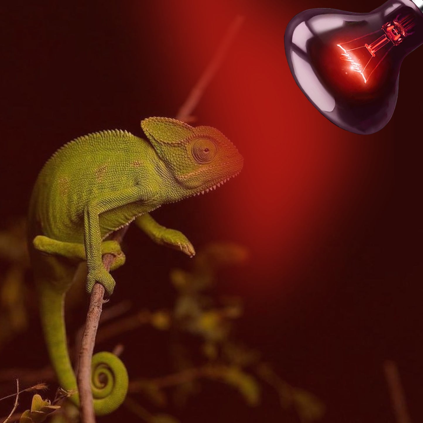 HARTOMPET Reptile Night Light Bulb - Simulated Moonlight & Purple Heat Lamp for Reptiles and Amphibians - Perfect UVA Basking Light for Bearded Dragons, Lizards and Aquatic Tanks