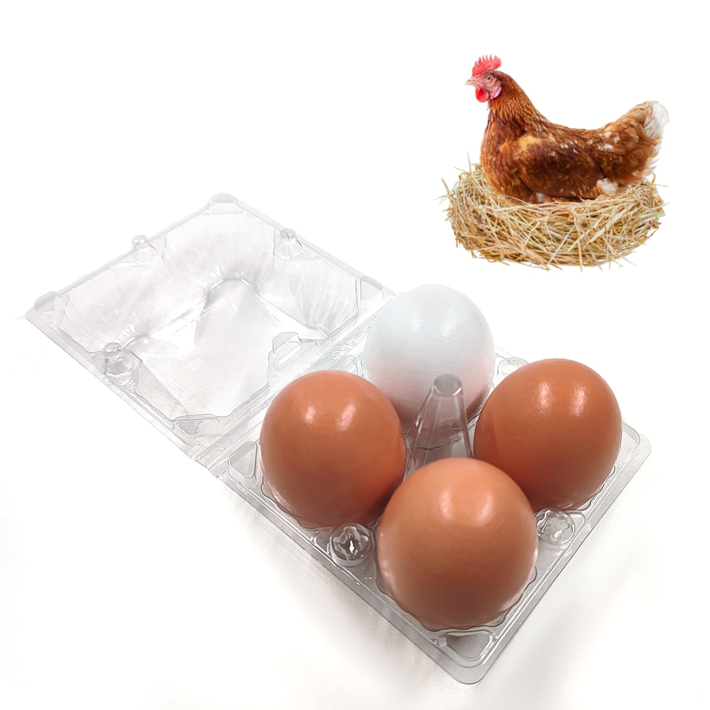 HARTOMPET Wooden Nesting Eggs for Guiding Nesting Behavior