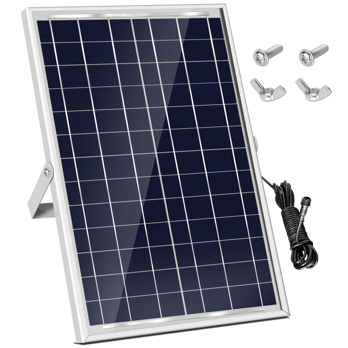 HARTOMPET Solar Panel Accessory Empower Coop with 6W 6V Charging - Easy Install, Durable Design and Efficient Energy, Harness Sustainable Power for Poultry Protection