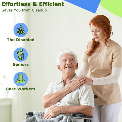HanrayCare Commode Liners -  Disposable Bags for Commode Chairs & Bedpan, Leak-Proof & Universal Fit Portable Potty Liners – Simplify Cleanup for Seniors & Disabled