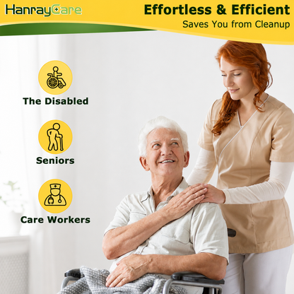 HanrayCare Commode Liners -  Disposable Bags for Commode Chairs & Bedpan, Leak-Proof & Universal Fit Portable Potty Liners – Simplify Cleanup for Seniors & Disabled