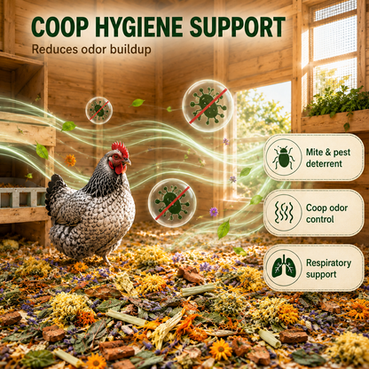 HARTOMPET Chicken Nesting Herbs, Aromatic Botanical Blend for Chicken Coop, Nesting Boxes, Coop Bedding, Dust Bath, Odor Control, Freshness&Coop Refresher, Poultry Enrichment for Backyard Hens