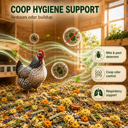 HARTOMPET Chicken Nesting Herbs, Aromatic Botanical Blend for Chicken Coop, Nesting Boxes, Coop Bedding, Dust Bath, Odor Control, Freshness&Coop Refresher, Poultry Enrichment for Backyard Hens