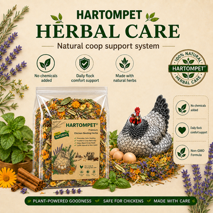 HARTOMPET Chicken Nesting Herbs, Aromatic Botanical Blend for Chicken Coop, Nesting Boxes, Coop Bedding, Dust Bath, Odor Control, Freshness&Coop Refresher, Poultry Enrichment for Backyard Hens