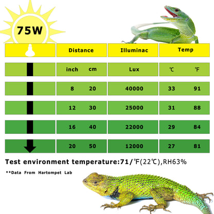 HARTOMPET E26 Reptile Heat Lamp Bulbs, Upgraded UVA Basking Spot Light for Bearded Dragon, Lizard, Tortoise, chicks & Amphibians - Simulated Natural Sunlight, Daylight Bulb fot Terrarium | 2 Pack